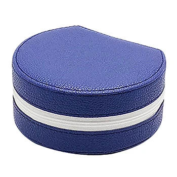 

Portable Leather Travel Jewelry Cosmetic Storage Box Makeup Packing Organizer Multi-Function Earrings Ring Container Case