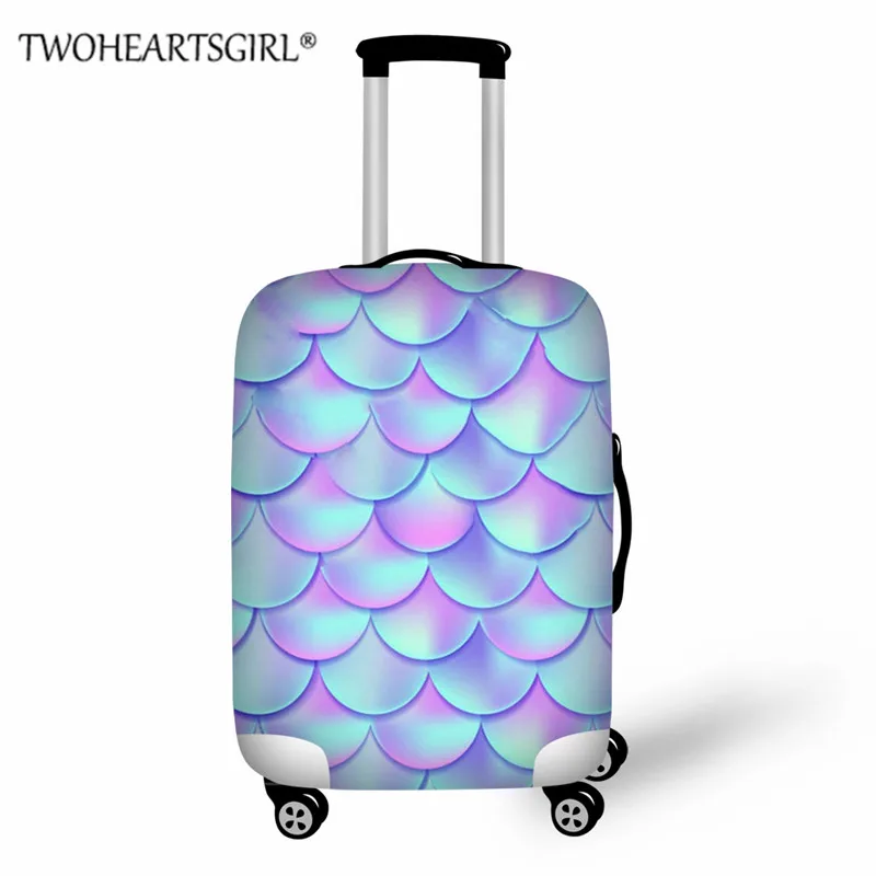 L4853 TWOHEARTSGIRL Русалка принт эластичность багаж защитные чехлы применяются к 18-32 дюймов чемодан пылезащитный чехол дорожные аксессуары - Цвет: L4853