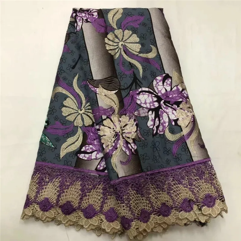 

High-End Lace Fabric 2019 Wax Cord Lace Fabric African Lace Fabric New Wax Cord Lace For Women Wedding Party Dress XM081509