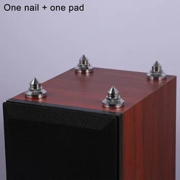

Foot Pad DAC Scratchproof Accessories Anti Shock Durable Speaker Spikes Silver Amplifier Brass Easy Install Stand Tools