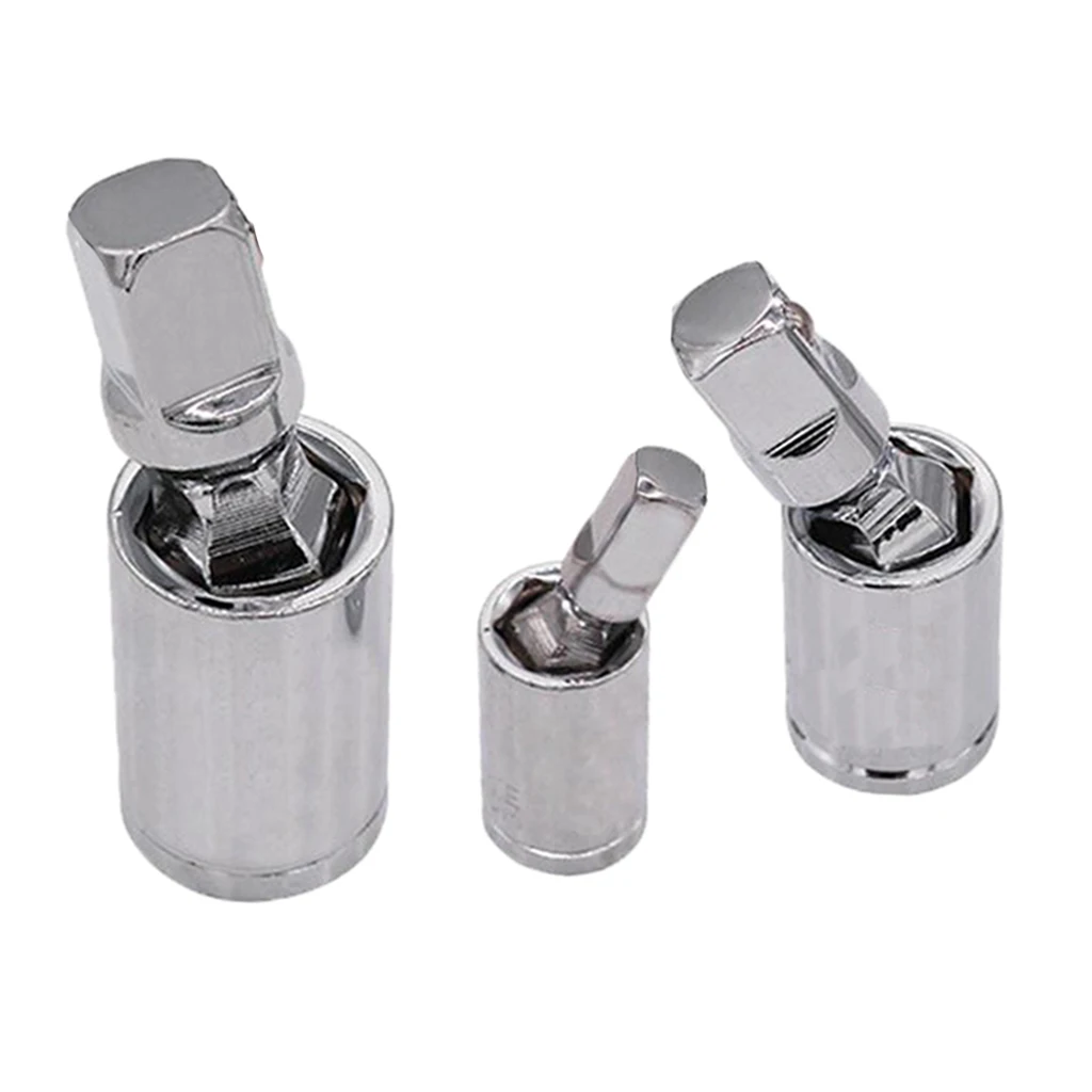 3PCS Set Swivel Impact Adapter Universal Joint Driver Socket, Covers most common size adaptation and reduction combination
