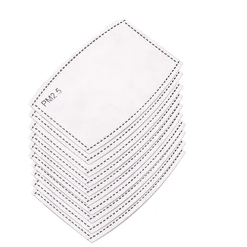 

PM 2.5 Replaceable Mask Filter with 5 Activated Carbon Layers for face mouth mask Adult and Child mask filter replacements