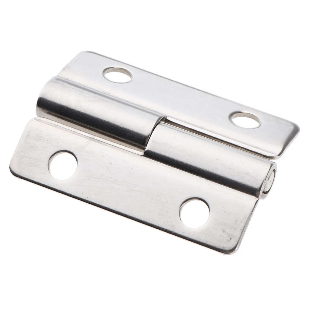 Left-Butt Hinges Silver Tone for Cabinet Drawer ，Marine Boat Home Furniture Hardware Door Hinge