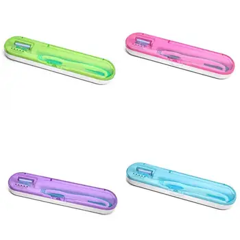 

Portable Toothbrush Sterilizer Case UV Toothbrush Sanitizer Disinfection Box Reduce Bacterial Growth Toothbrush Clean Holder Box