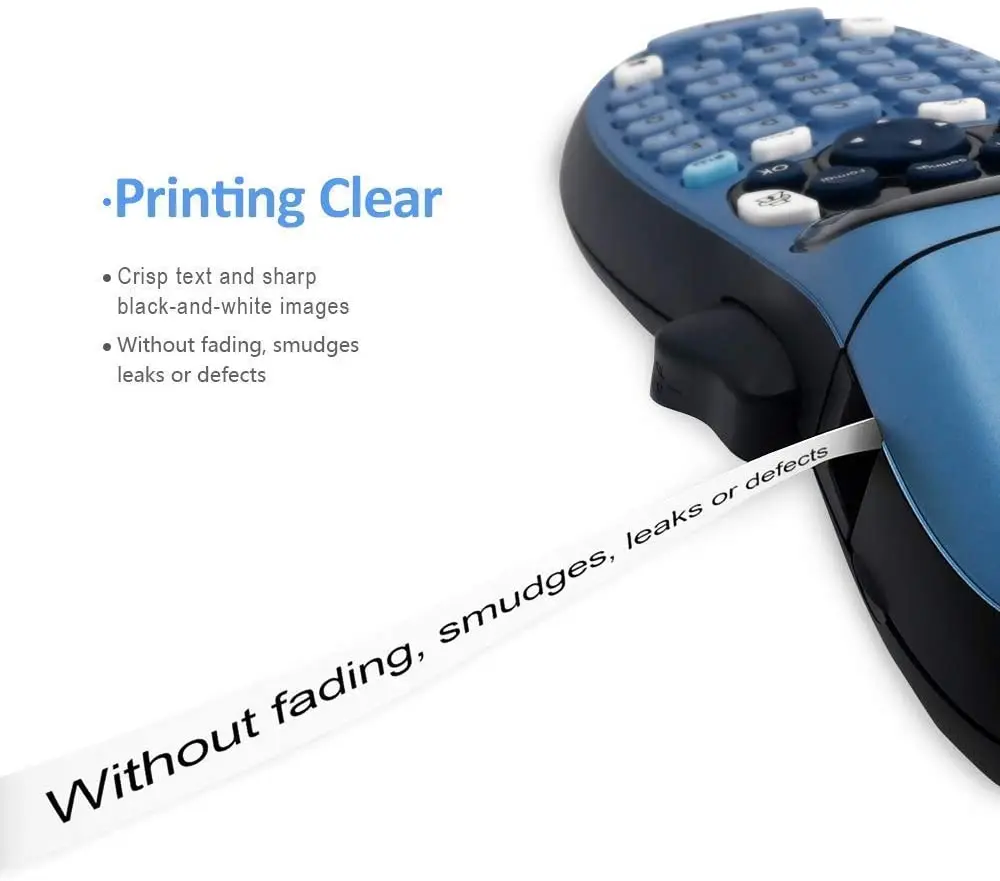 Pita Unistar 12Mm Kompatibel untuk Pita Plastik Printer Dymo ...