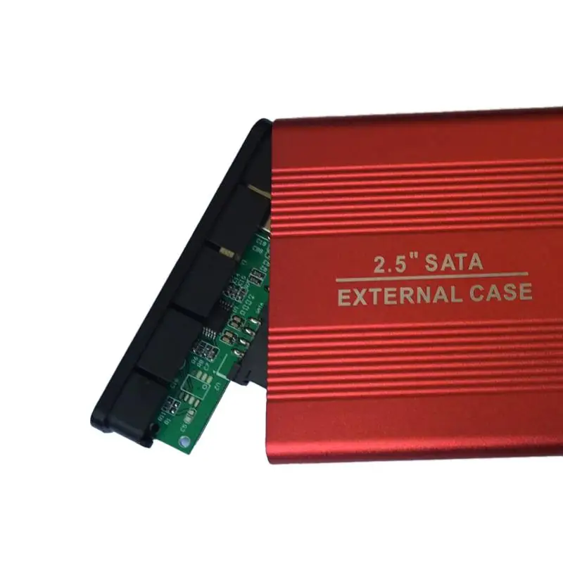 Внешний корпус для жесткого диска 2 5 дюйма USB 0 480 Мбит/с поддержка 3 ТБ алюминиевый