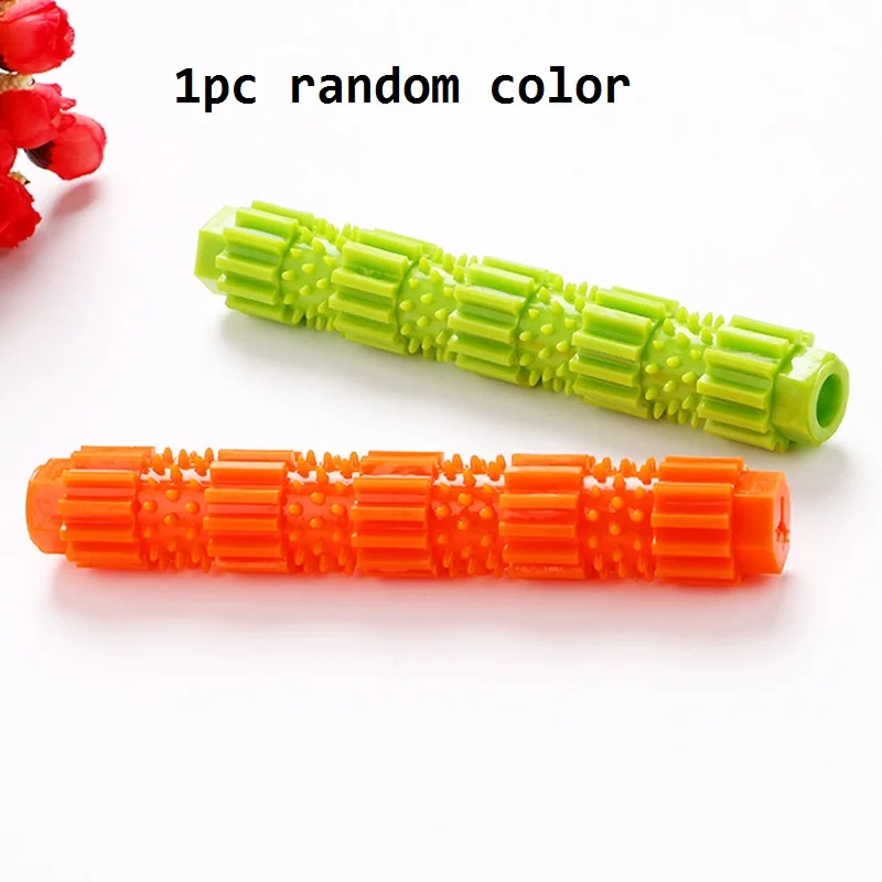 Random Color Игрушки для собак, молярный очиститель зубов, чистящая палочка для собак, жевательная игрушка для собак, зубная щетка, собачка, щенок, уход за зубами, собака, питомцы, щенки - Цвет: Random Color