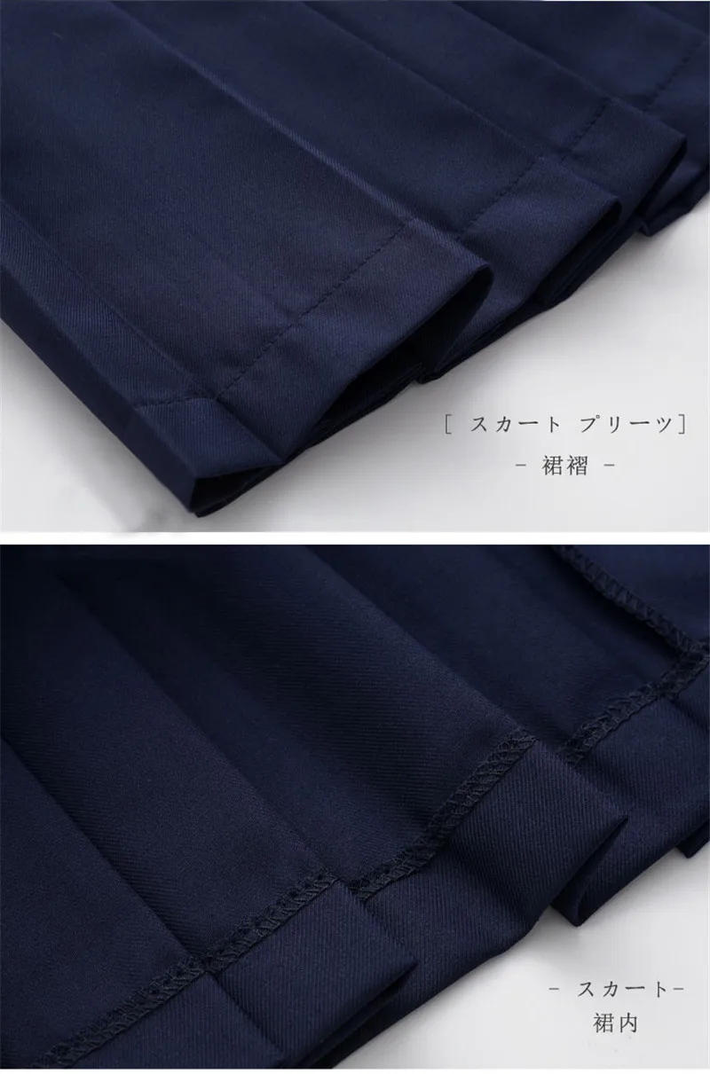 Темно-синяя японская форма для средней школы JK наборы для девочек матросский стиль Костюмы Серебряный шип вышивка плюс размер школьная форма