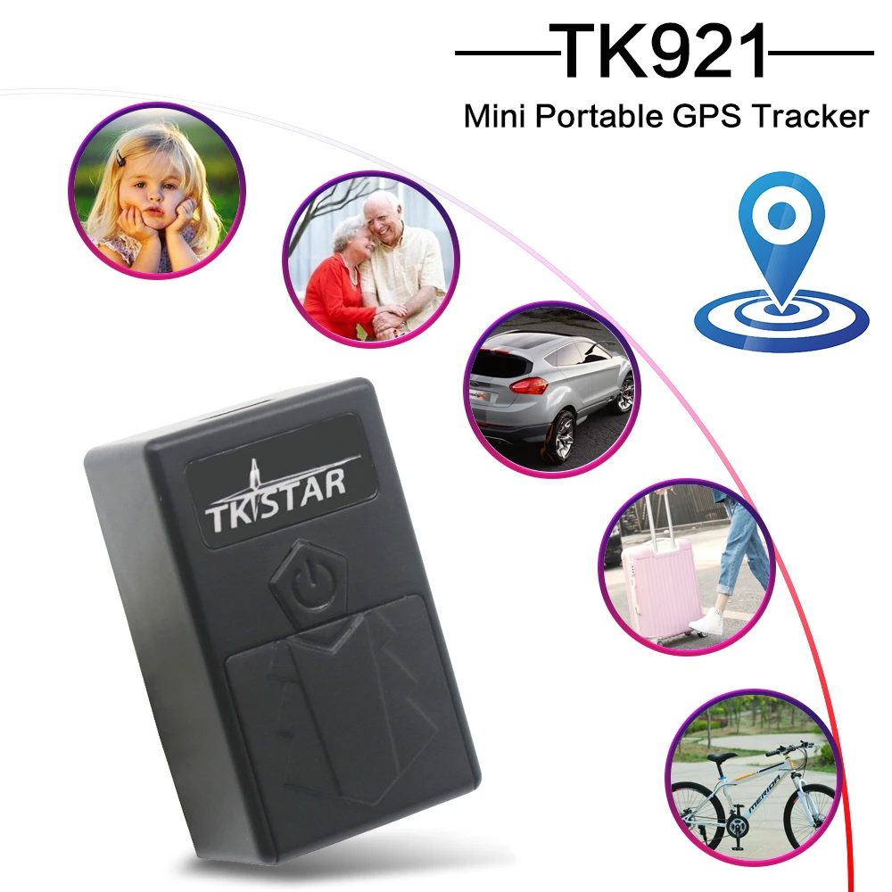 Мини gps автомобильный трекер TK921 gps отслеживающее устройство воспроизведение истории трека превышение скорости сигнализации gps локатор автомобиля отслеживание реального времени