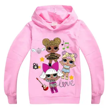 

Kids LOL Doll Clothes Cotton Girls Lol Coats Jackets Long Sleeve Children Hooded Sweatshirt Hoodies Toddler Baby Coat for Kids