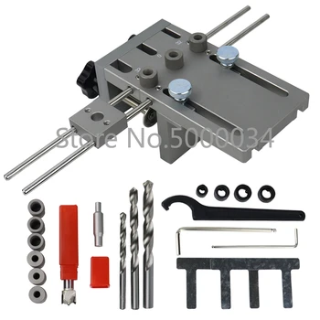 

Straight Hole Punched Maker Three-in-One Punched Locator Jigsaw Puzzle Connection Punched Locator Woodworking Hole Saw
