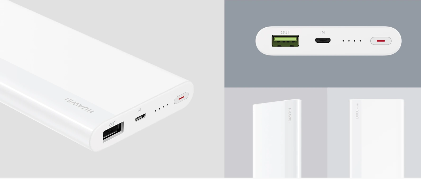 Huawei Мощность Банка 10000 мА/ч, максимальная 18 Вт Micro USB/Тип C Премиум литий-полимерный Батарея 12-Слои комплексной защиты безопасности