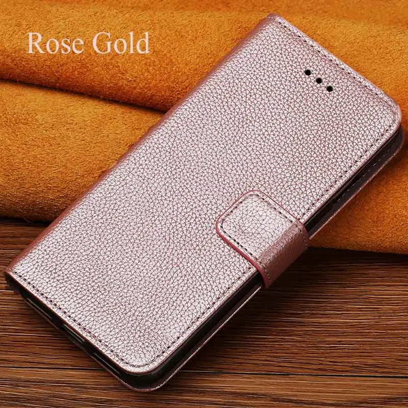 Rose Gold Флип Чехол Для Xiaomi mi 8 9se 9T A1 A2 A3 lite Max 3 mi x 2s 3 Y3 Poco F1 Litchi Зерна Чехол Для Red mi Примечание 4X5 6A 7A 8 Pro Чехол - Цвет: Rose Gold