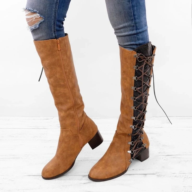 Высокие сапоги до бедра; коллекция года; женская обувь; Botas Altas Mujer; с круглым носком; Botki Damskie; Ретро; Botas Altas Mujer Sobre Rodilla