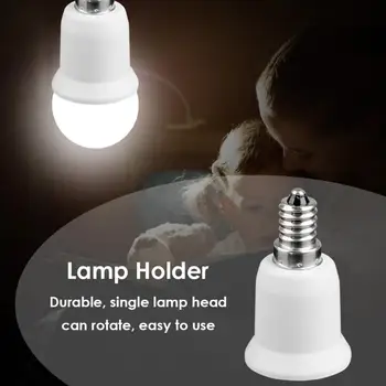 

10pcs Universal E14-E27 Lamp Holder Converters Adjustable Rotary LED Light Bulb Socket Base Adapter Converter White