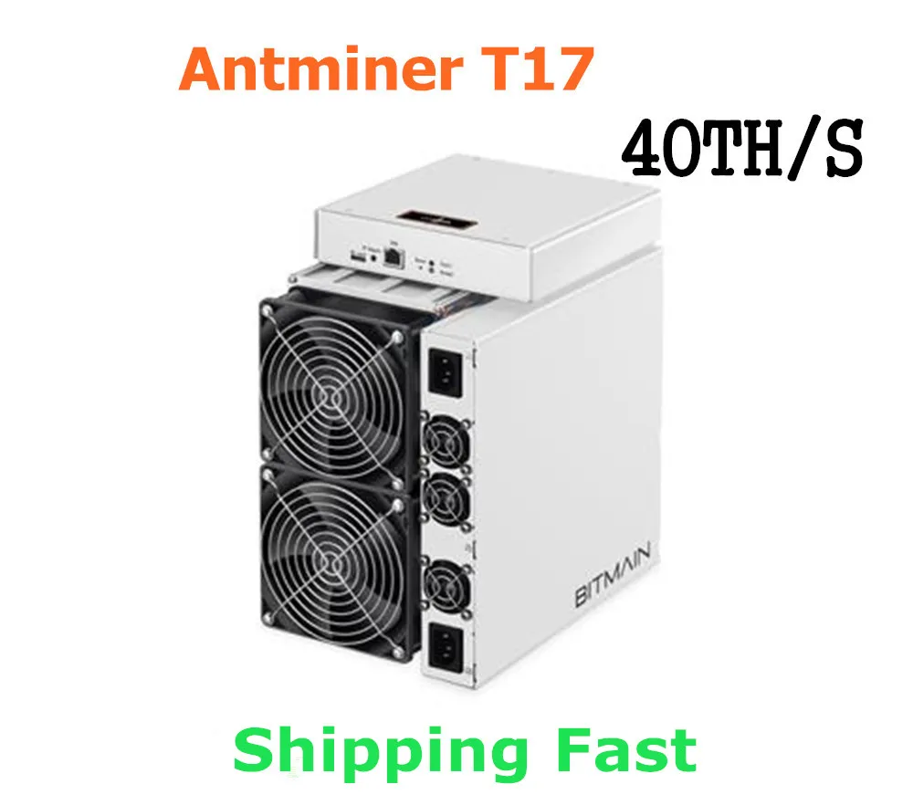 BITMAIN новейший Asic BTC BCH Miner AntMiner T17 40TH/S с PSU лучше, чем S9 S11 T15 S15 S17 S17 Pro Z11 WhatsMiner M3 M10 M20S BITMAIN новейший Asic BTC BCH Miner AntMiner T17 40TH/S с PSU лучше, чем S9 S11 T15 S15 S17 S17 Pro Z11 WhatsMiner M3 M10 M20S