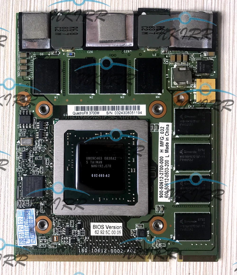 Видеокарта 180-10612-0002-A02 FRU 42W8204 Quadro FX3700M FX 3700M G92M 1 ГБ VGA для ThinkPad W700 W700DS | Компьютеры и