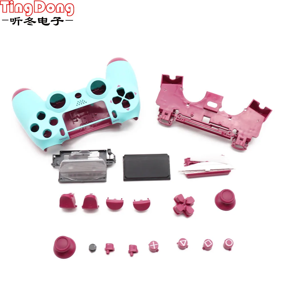 Замена Полный корпус и кнопки мод комплект для jds 040 JDM 040 DualShock 4 playstation 4 PS4 Pro контроллер корпус гладкий Чехол