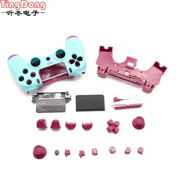 

Replacement Full shell and buttons mod kit For jds 040 JDM 040 DualShock 4 PlayStation 4 PS4 Pro Controller Housing Smooth Case