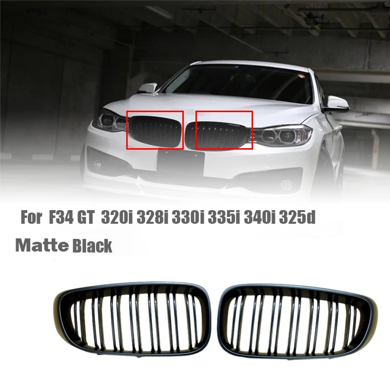 

Glossy Black Front Kidney Grill Grille for BMW F34 GT Racing Grills 2014+ 320I 328I 330I 335I 340I 325D Front Grill Grille Refit