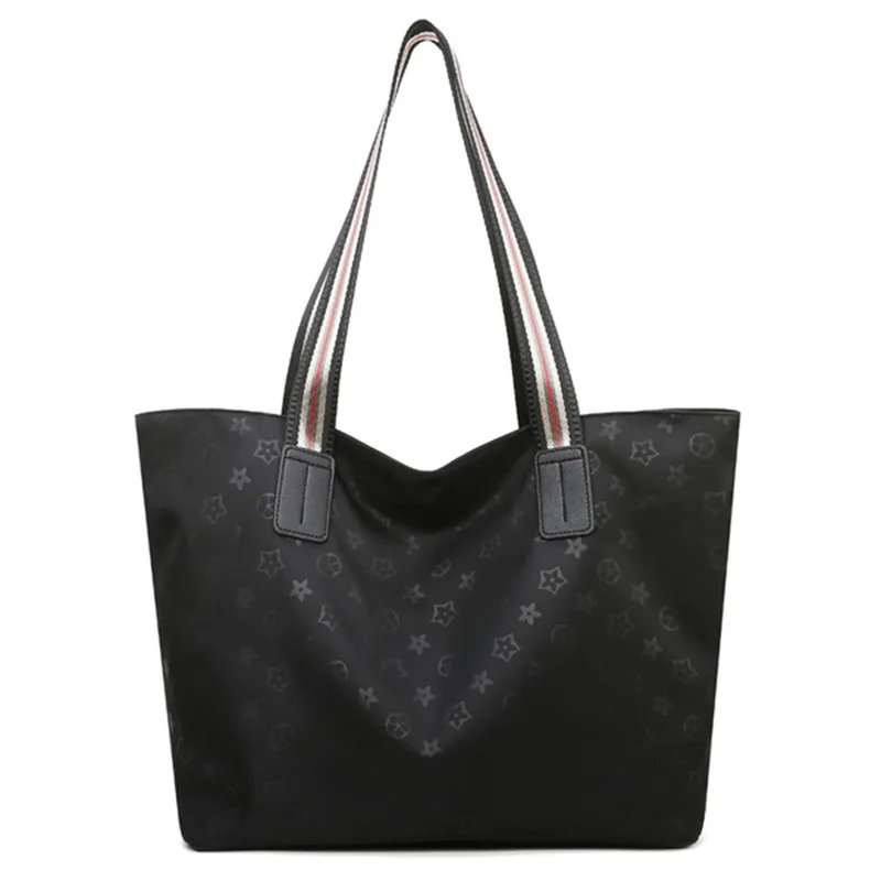 New simple canvas bag commuter shoulder diagonal bag waterproof Oxford cloth nylon handbag large capacity tote bag handbag