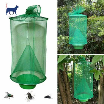 

2PCS/Set Reusable Hanging FlyCatcher Cage Pest Control Fly Killer Flies Flytrap Zapper Cage Net Trap Home Garden Yard Supplies