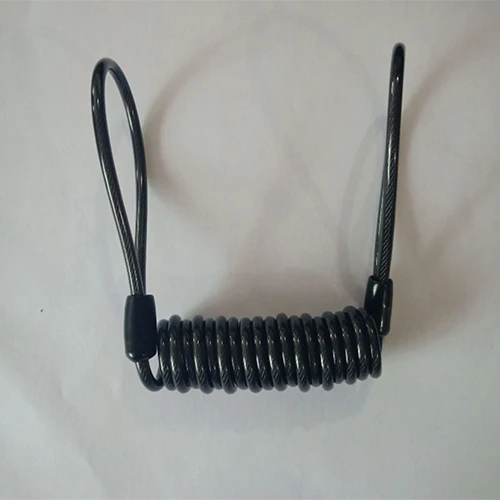 Black rope Мотоцикл Велосипед крепкий диск тормозной замок безопасности анти вор сигнализация мотоцикл Противоугонный диск тормозной замок поворотный - Цвет: Black rope