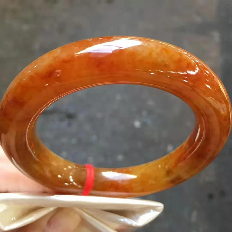 Myanmar Jadeite ice Идеальный Круглый браслет(включая сертификат