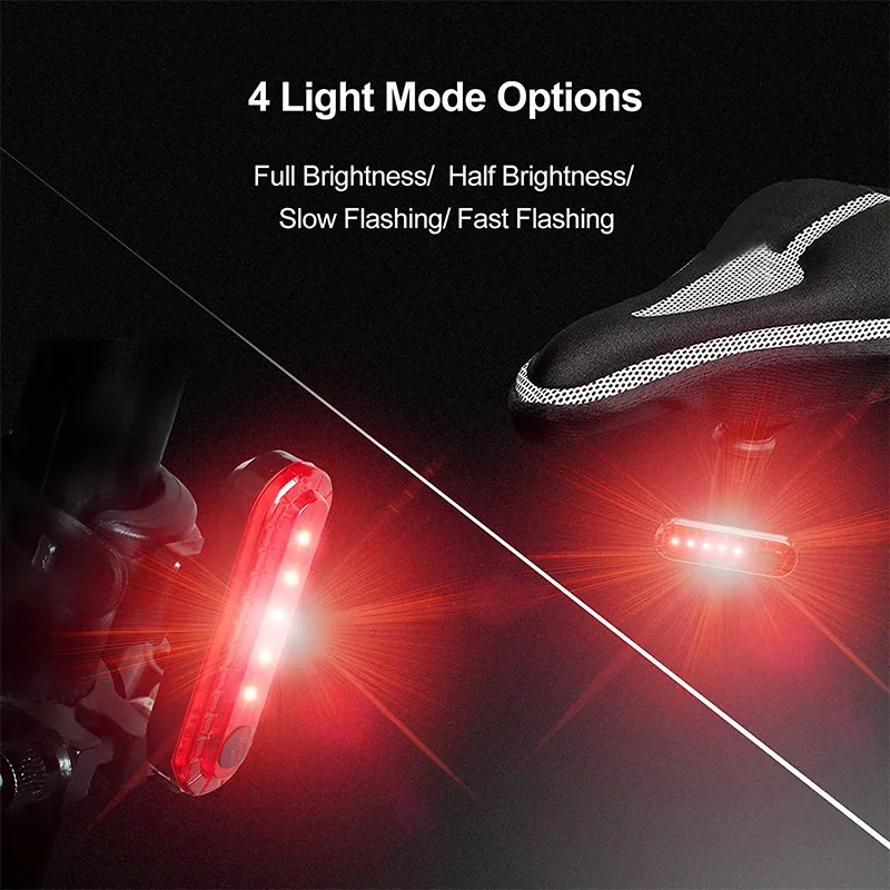300 Lumens Bike Lights Usb Rechargeable Front Light Lamp Bike Headlight Rear Taillight Cycling LED Warning Lights Bike Accessori