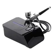 13L 25psi портативная мини-Аэрограф Двойного действия, прочный воздушный насос, аэрозольная кисть, макияж, тату, набор инструментов