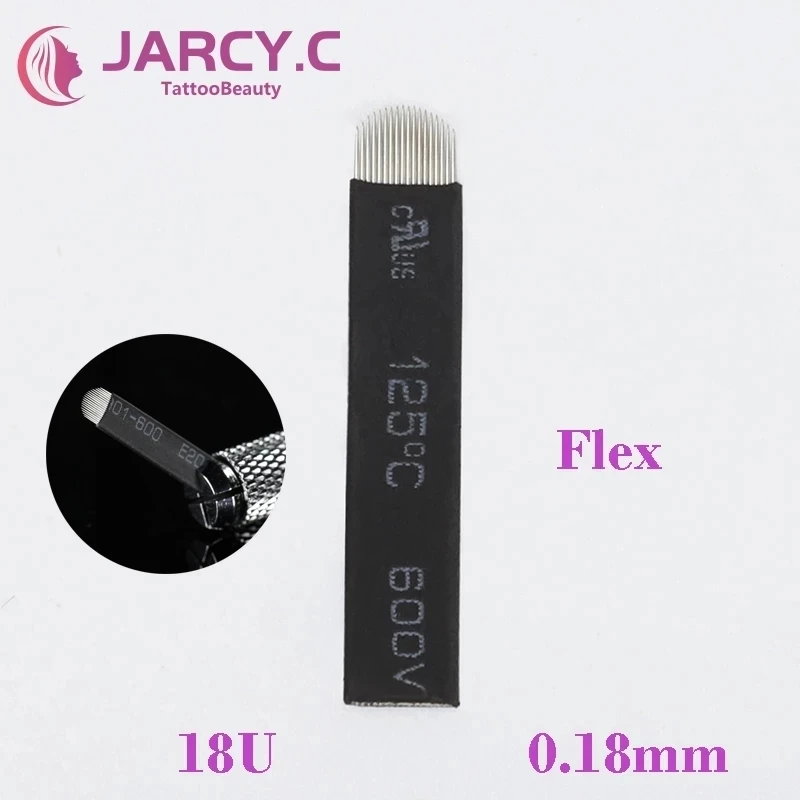Microblading-Needles Blades Lamina Makeup-Pen Permanent 100pcs Black for 18-Pins 12-14-16-21-Pin