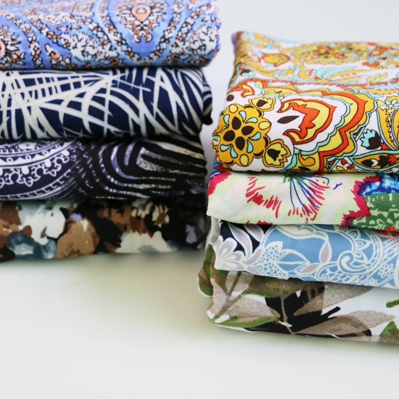 4 полосная эластичная мягкая Корейская трикотажная ткань из мягкого полиэстера