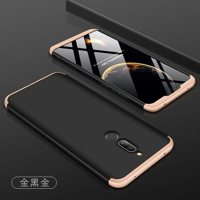 Для Xiaomi redmi 8 чехол на 360 градусов полный корпус жесткий чехол для Xiaomi redmi 8 redmi 8 Гибридный противоударный чехол+ закаленное стекло