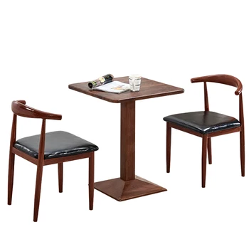 

Nordic dining chair simple chair back lazy leisure chair home restaurant cafe tables and chairs imitation solid wood horn chair