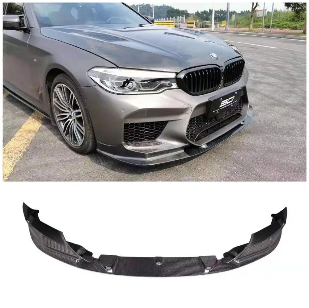 

3D стиль для BMW 5 серии M5 G30 G31 G38 2017 2018 2019 углеродное волокно, передние разветвители для губ, бамперы, щитки, спойлер