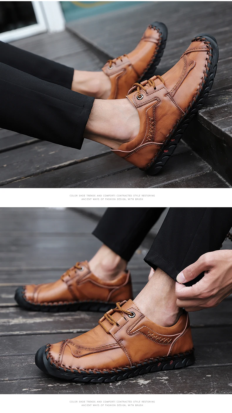 Классические туфли из натуральной кожи; мужская повседневная обувь; высококачественные мужские лоферы; кроссовки; мужские мокасины на плоской подошве; обувь размера плюс