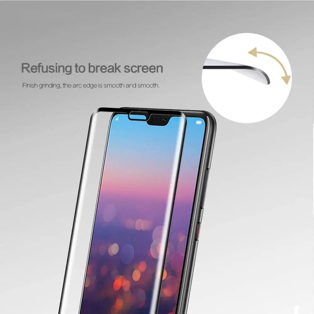 MOFI для huawei P20/P20 Pro/P20 Lite защита экрана 3D изогнутое закаленное стекло для huawei Защитная пленка для экрана