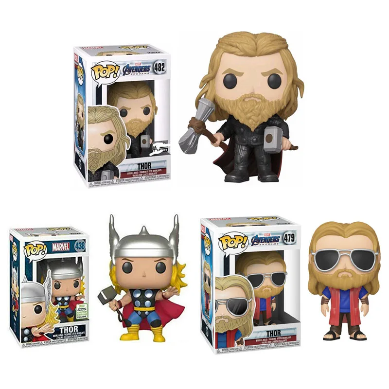 FUNKO POP, новинка, Marvel, Мстители, Endgame, Тор, виниловая кукла, аниме, фигурка, коллекция, модель, игрушки для мальчиков, для детей, рождественский