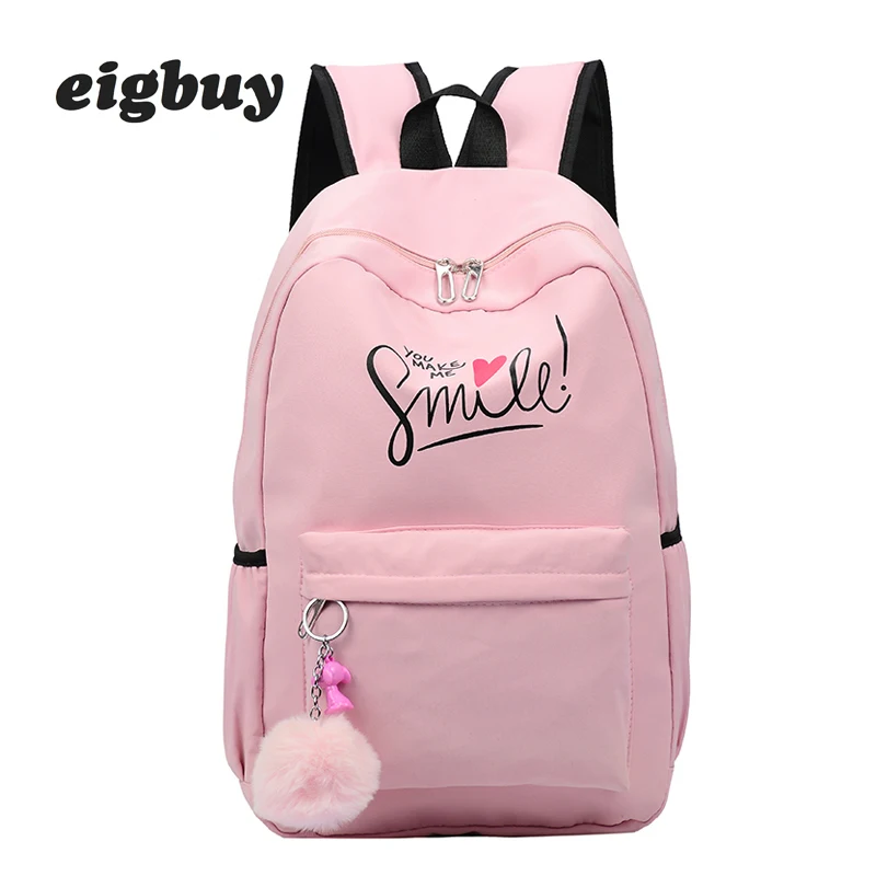 

Preppy Style Fashion Women School Bag Brand Travel Backpack For Girls Teenagers Stylish Laptop Bag Rucksack Girl Schoolbag