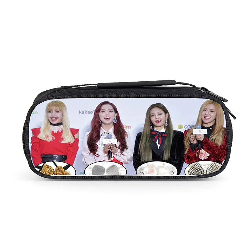 3D печать певцы команда Blackpink пенал для макияжа чехол школьные принадлежности для детей девочек пенал для карандашей косметический пенал на молнии