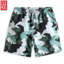 QIKE, летний купальный костюм, мужские плавки, джоггеры с камуфляжным принтом, пляжные шорты, плавки, сетчатые трусы