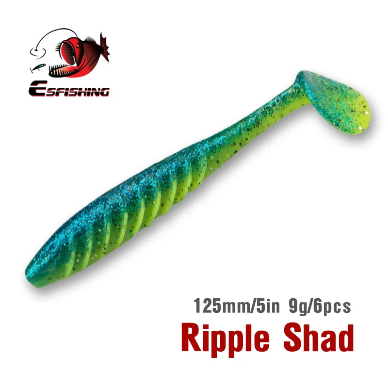 KESFISHING приманки для ловли рыбы 2020 новые мягкие Шад пульсации 125 мм 9g искусственные