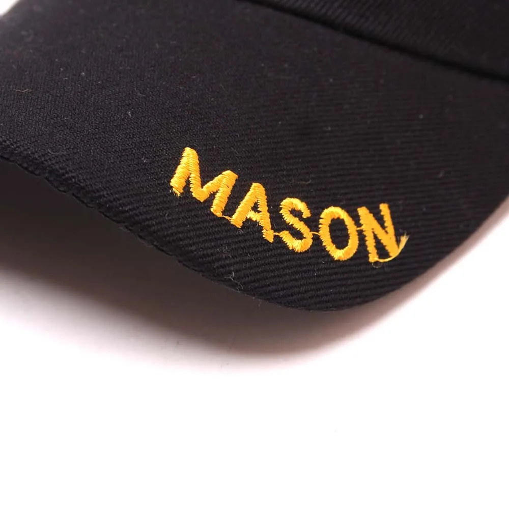 Черная Кепка с вышивкой Mason Бейсболка Snapback Кепка s Casquette шапки повседневные кепки Gorras Кепка Патриот для мужчин и женщин