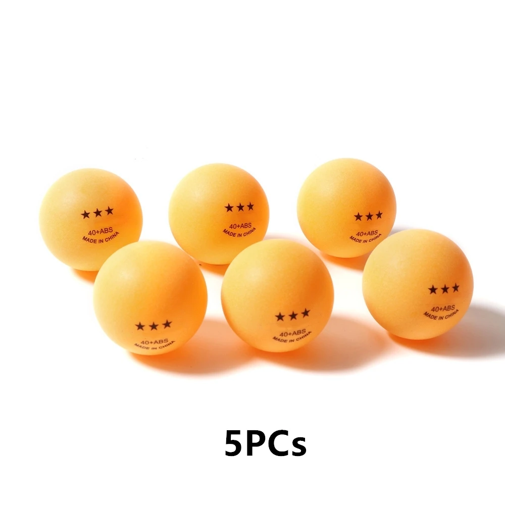 5/10 шт. Профессиональный мячи для настольного тенниса, 3 звезды, 2,8g 40+ мм ABS Пластик мяч для пинг-понга тренировочные ракетки для занятий спортом 2 цвета - Цвет: 5PCs Yellow