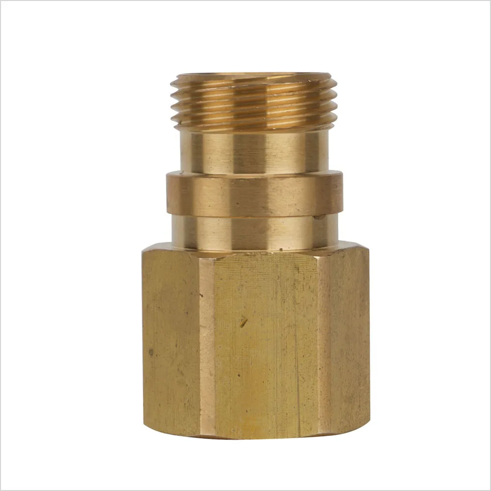 Адаптер для стиральной машины для сопла Easy Lock Male-M22* 1,5 14 мм Female с вставкой из нержавеющей стали(такой же, как и
