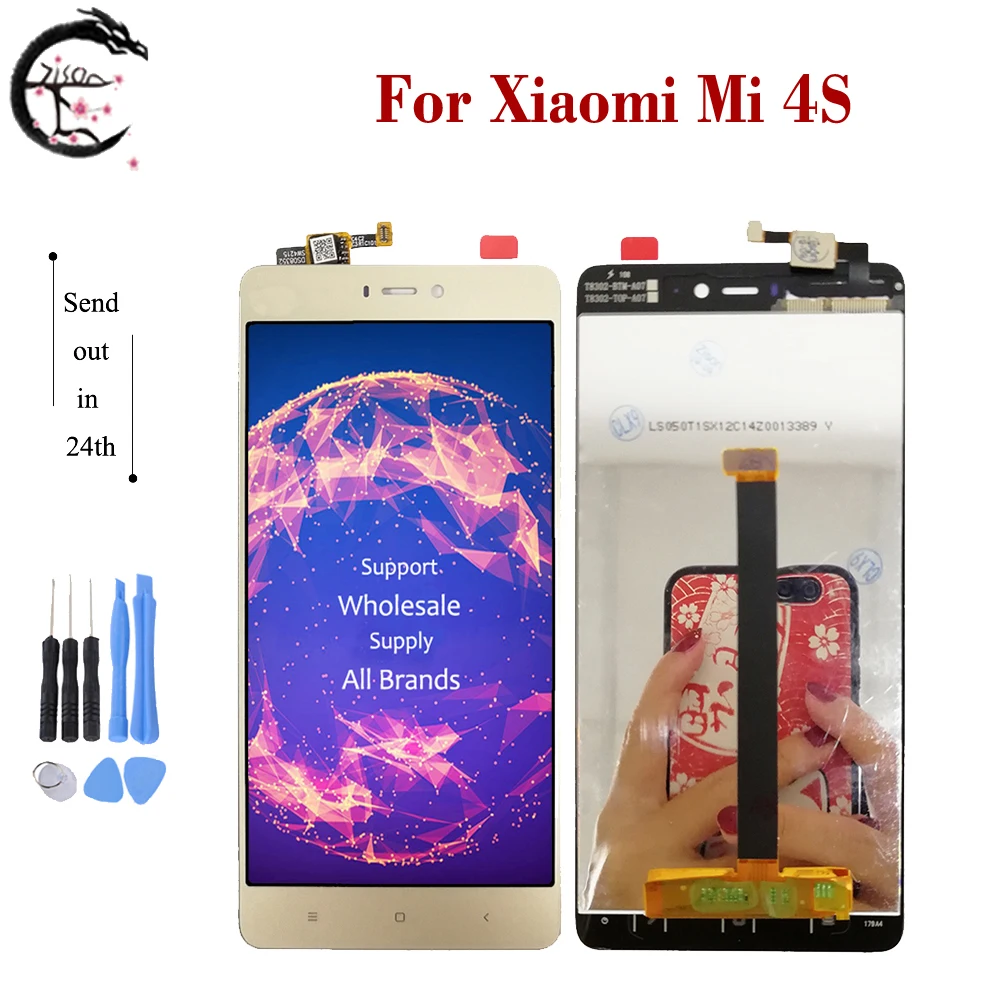 

5.0" New LCD For Xiaomi Mi 4S LCD Display Screen Touch Sensor Digitizer Assembly Mi4S Screen For Xiaomi 4S Display Replacement