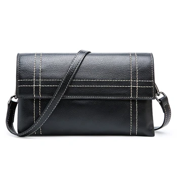 

Genuine Cow Leather shoulder bag high quality soft Real leather envelope tassel messenger bag women shoulder Bag