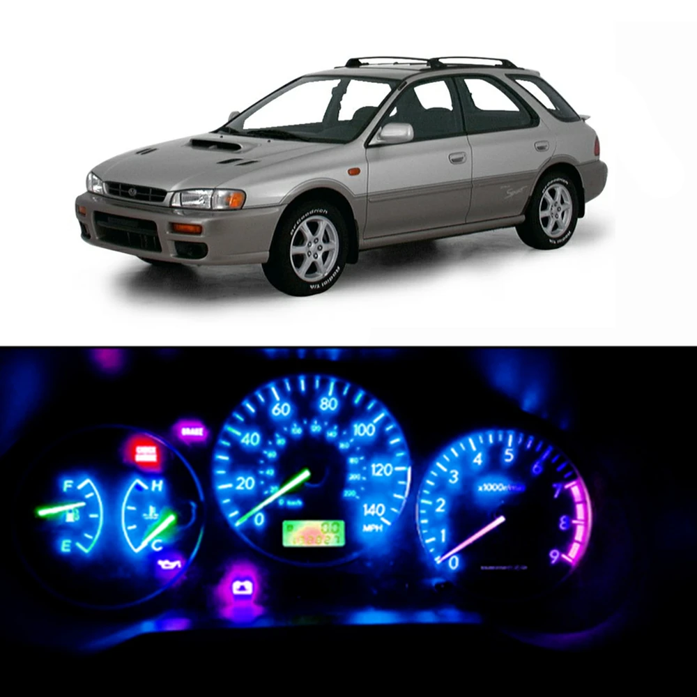 WLJH 21X тире Светильник лампы Led полный конверсионный комплект для Subaru Impreza 1999-2001 приборная панель Датчик кластера Предупреждение ющий индикатор