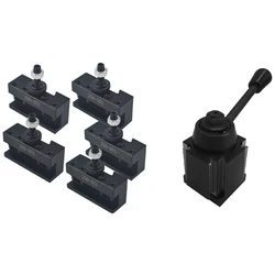 Kit de ferramentas de troca rápida de cunha, 6 peças, ferramenta de torno, suporte de faca 250 000 & 1998 001