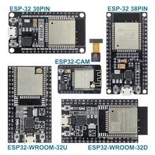 Placa de desenvolvimento esp32 wifi + bluetooth ultra-baixo consumo de energia núcleo duplo ESP-32 ESP-32S ESP32-CAM esp 32 esp8266 semelhante